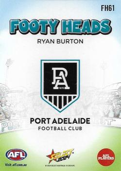 2024 Select AFL Footy Stars - Footy Heads #FH61 Ryan Burton Back